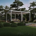 DELUXE AUTOMATIC+LED 3.6x5.3 PERGOLA TARASOWA WHITE