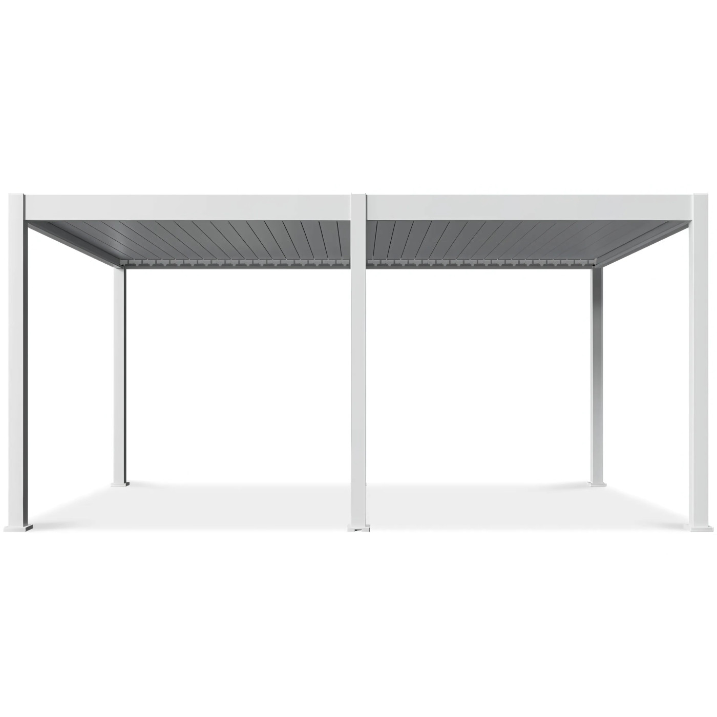 DELUXE AUTOMATIC+LED 3.6x5.3 PERGOLA TARASOWA WHITE