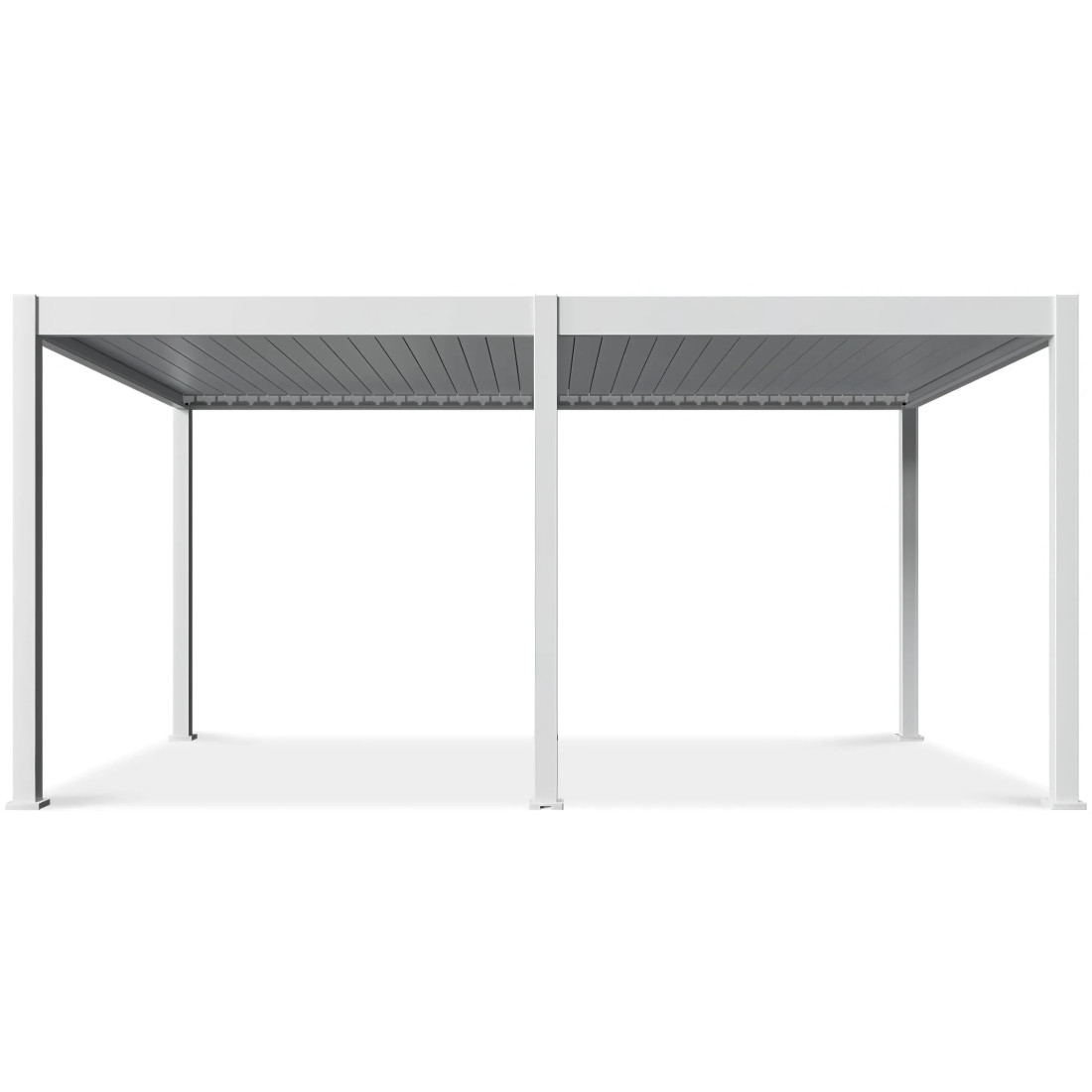 DELUXE AUTOMATIC+LED 3.6x5.3 PERGOLA TARASOWA WHITE