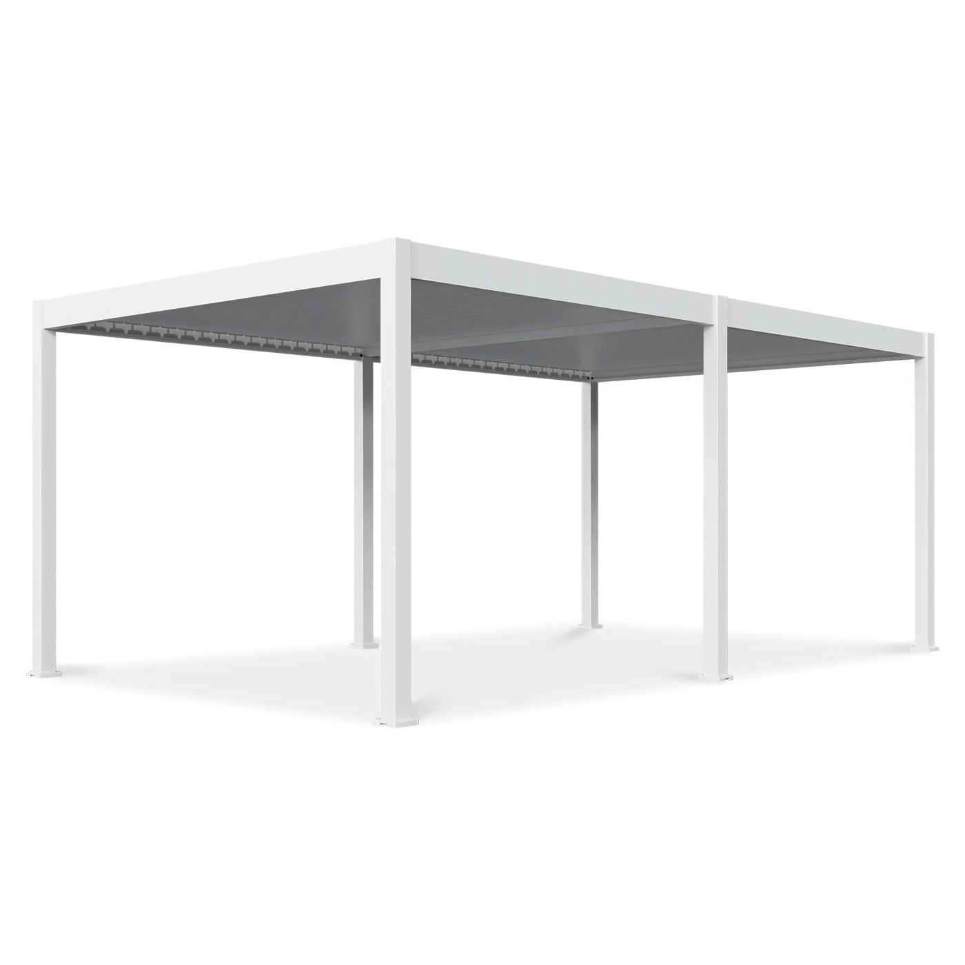 DELUXE AUTOMATIC+LED 3.6x6 PERGOLA TARASOWA WHITE