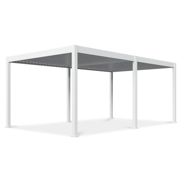 DELUXE AUTOMATIC+LED 3.6x6 PERGOLA TARASOWA WHITE