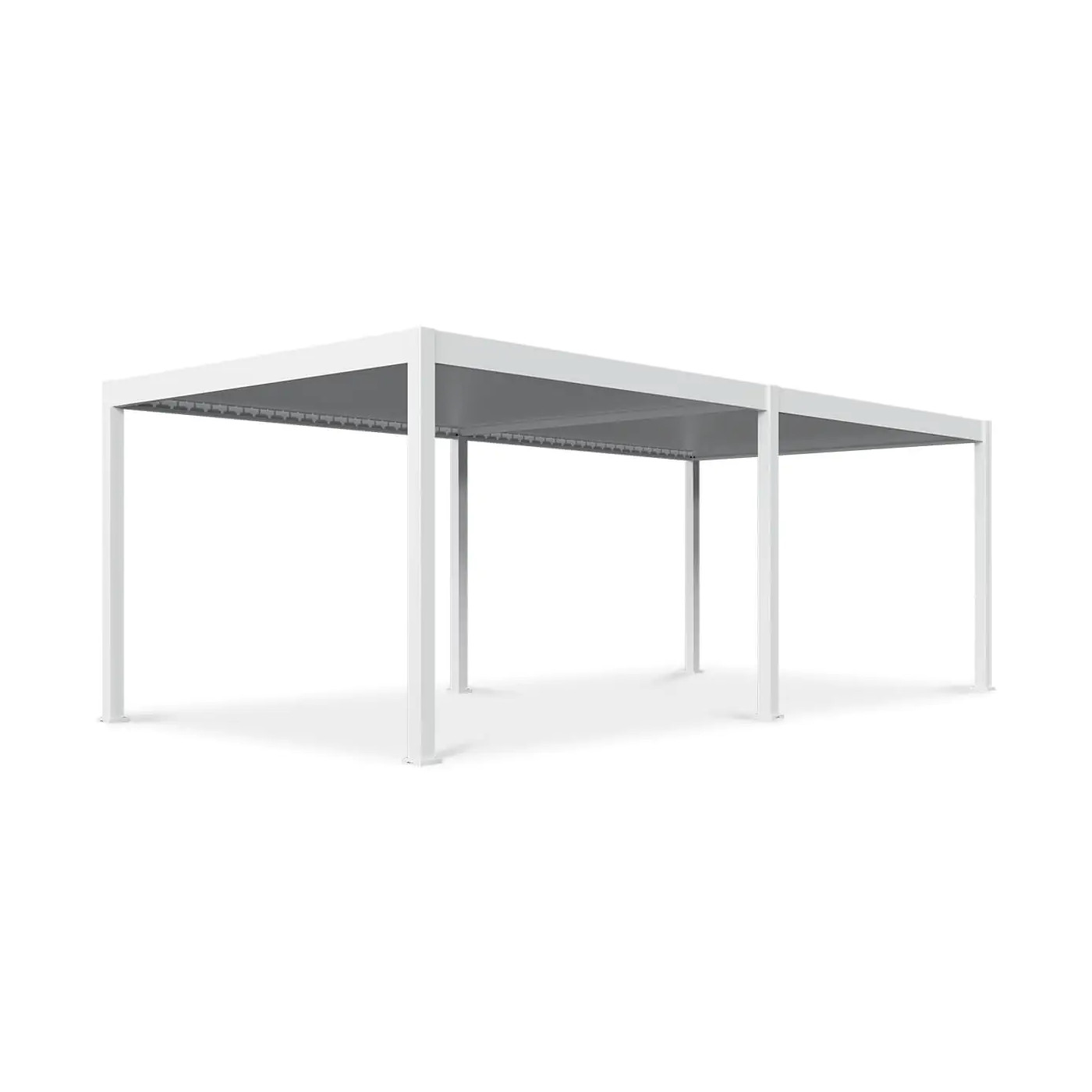 DELUXE AUTOMATIC+LED 3.6x7.2 PERGOLA TARASOWA WHITE