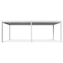 DELUXE AUTOMATIC+LED 3.6x7.2 PERGOLA TARASOWA WHITE