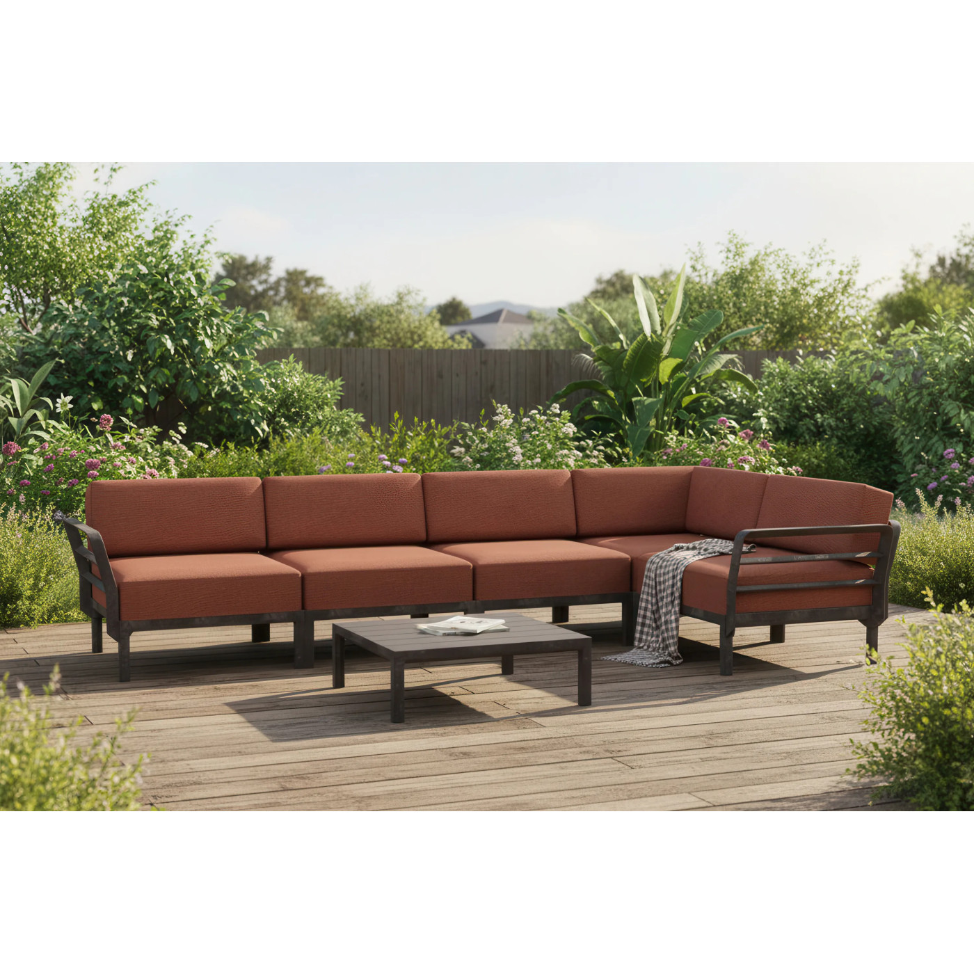 MAXIMO 5 NAROŻNIK TERRA-CANNELLA+MAXIMO TABLE TERRA