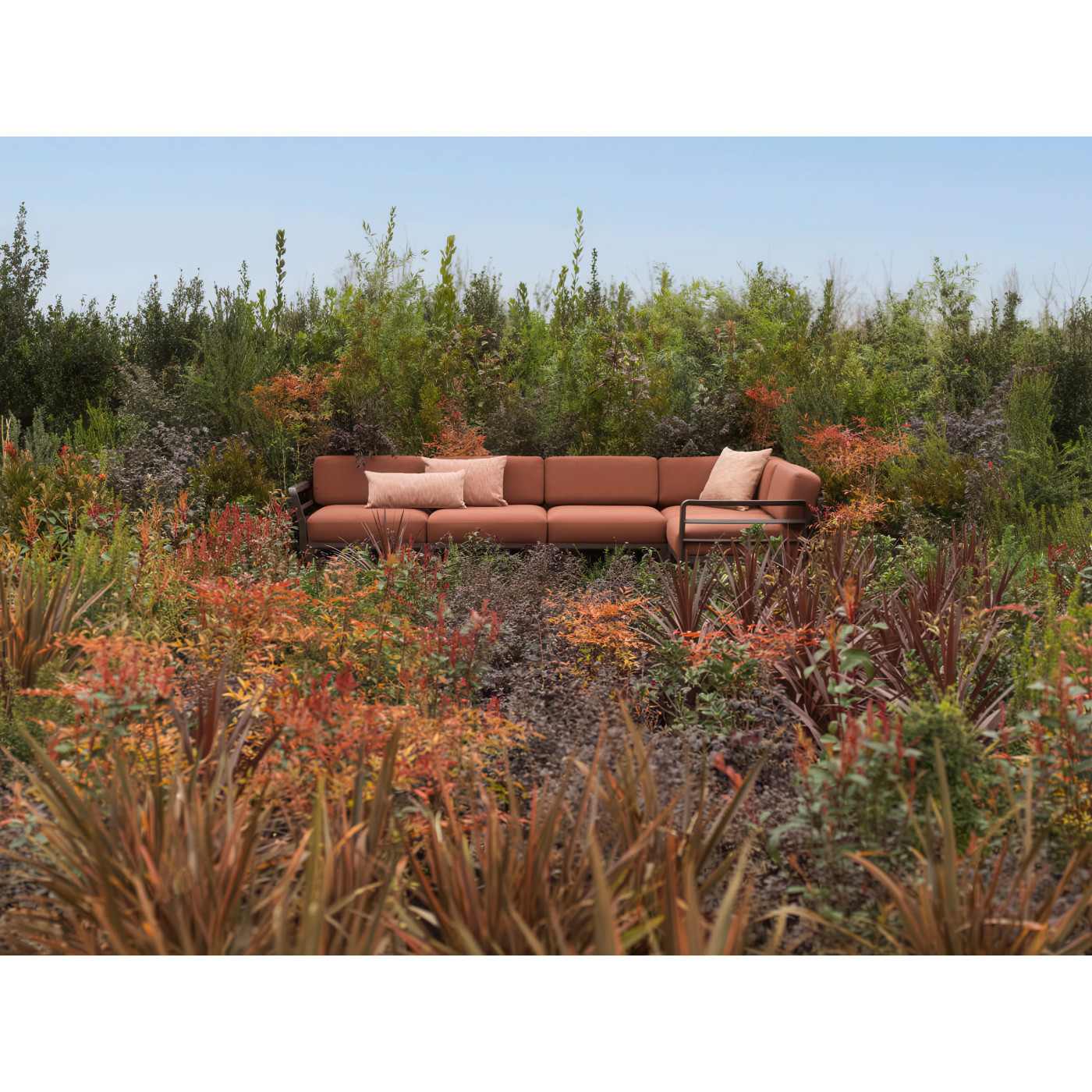 MAXIMO 5 NAROŻNIK TERRA-CANNELLA+MAXIMO TABLE TERRA