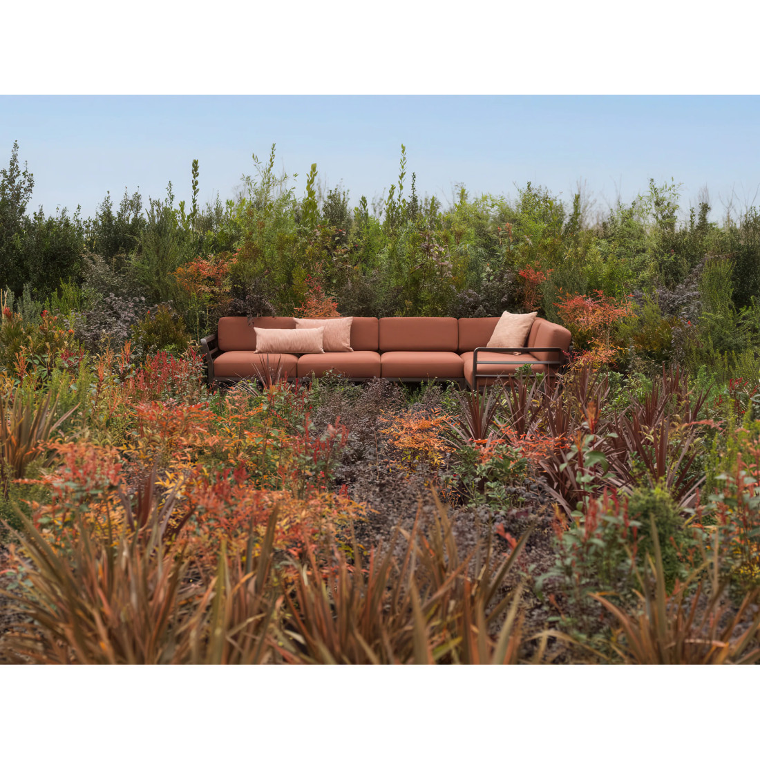 MAXIMO 5 NAROŻNIK TERRA-CANNELLA+MAXIMO TABLE TERRA