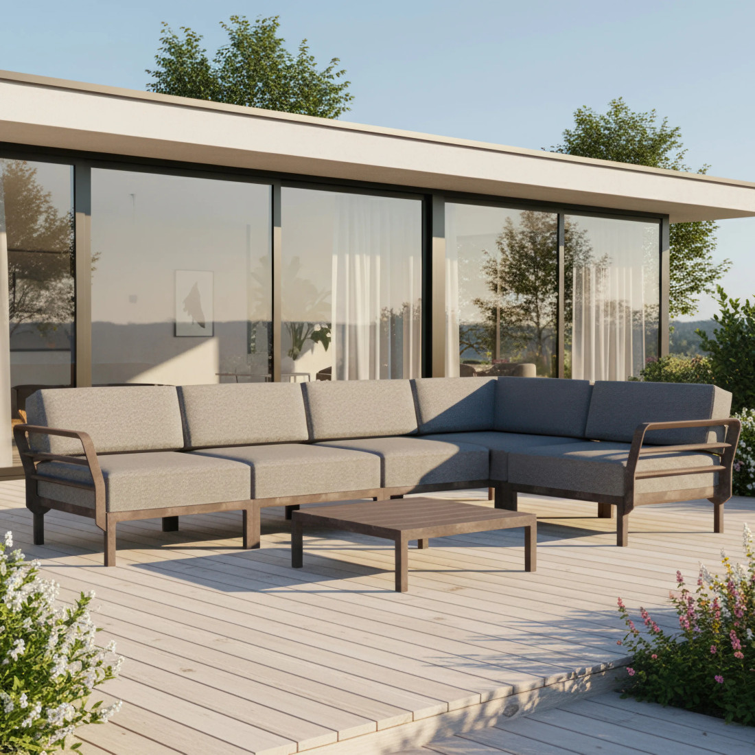 MAXIMO 5 NAROŻNIK TERRA-LAVA+MAXIMO TABLE TERRA