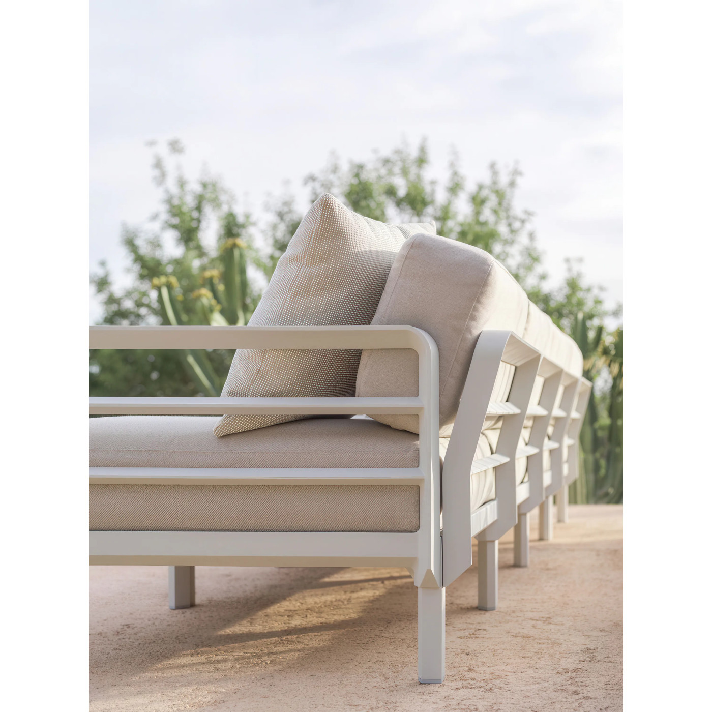 MAXIMO 5 NAROŻNIK GESSO-PERLA+MAXIMO TABLE GESSO