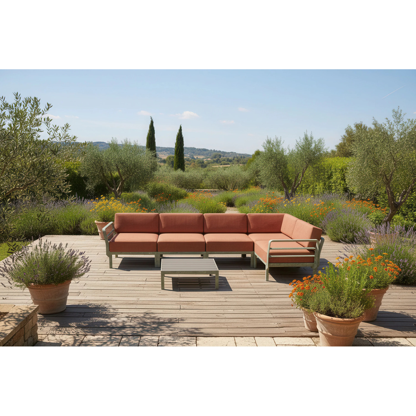 MAXIMO 5 CORNER CACTUS-CANNELLA+MAXIMO TABLE CACTUS