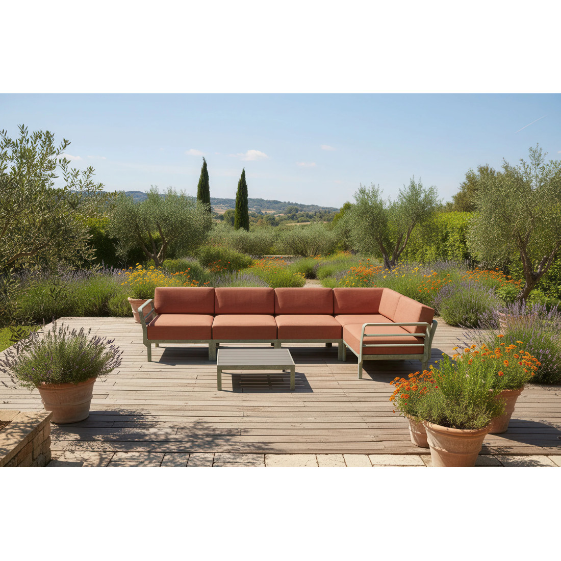 MAXIMO 5 NAROŻNIK CACTUS-CANNELLA+MAXIMO TABLE CACTUS