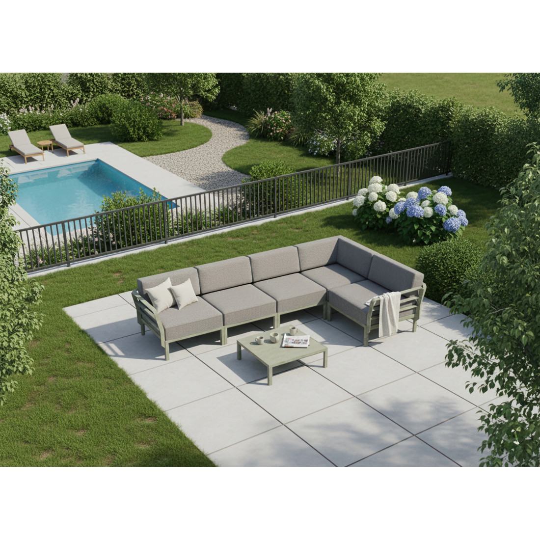 MAXIMO 5 NAROŻNIK CACTUS-LAVA+MAXIMO TABLE CACTUS