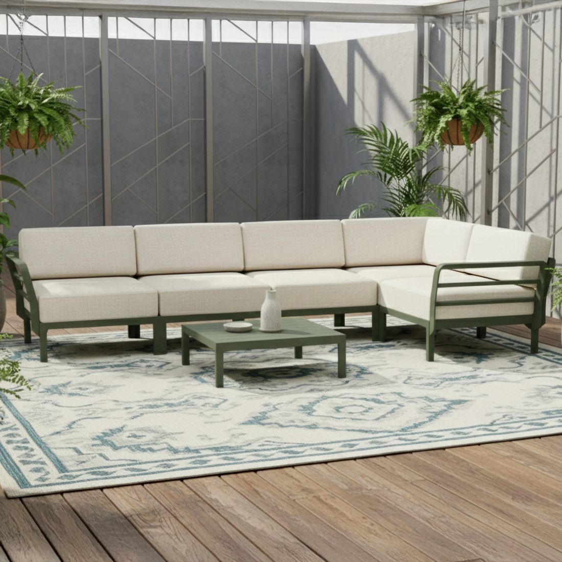 MAXIMO 5 NAROŻNIK CACTUS-PERLA+MAXIMO TABLE CACTUS