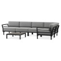 MAXIMO 5 BASALTO-LAVA CORNER SOFA + MAXIMO BASALTO TABLE