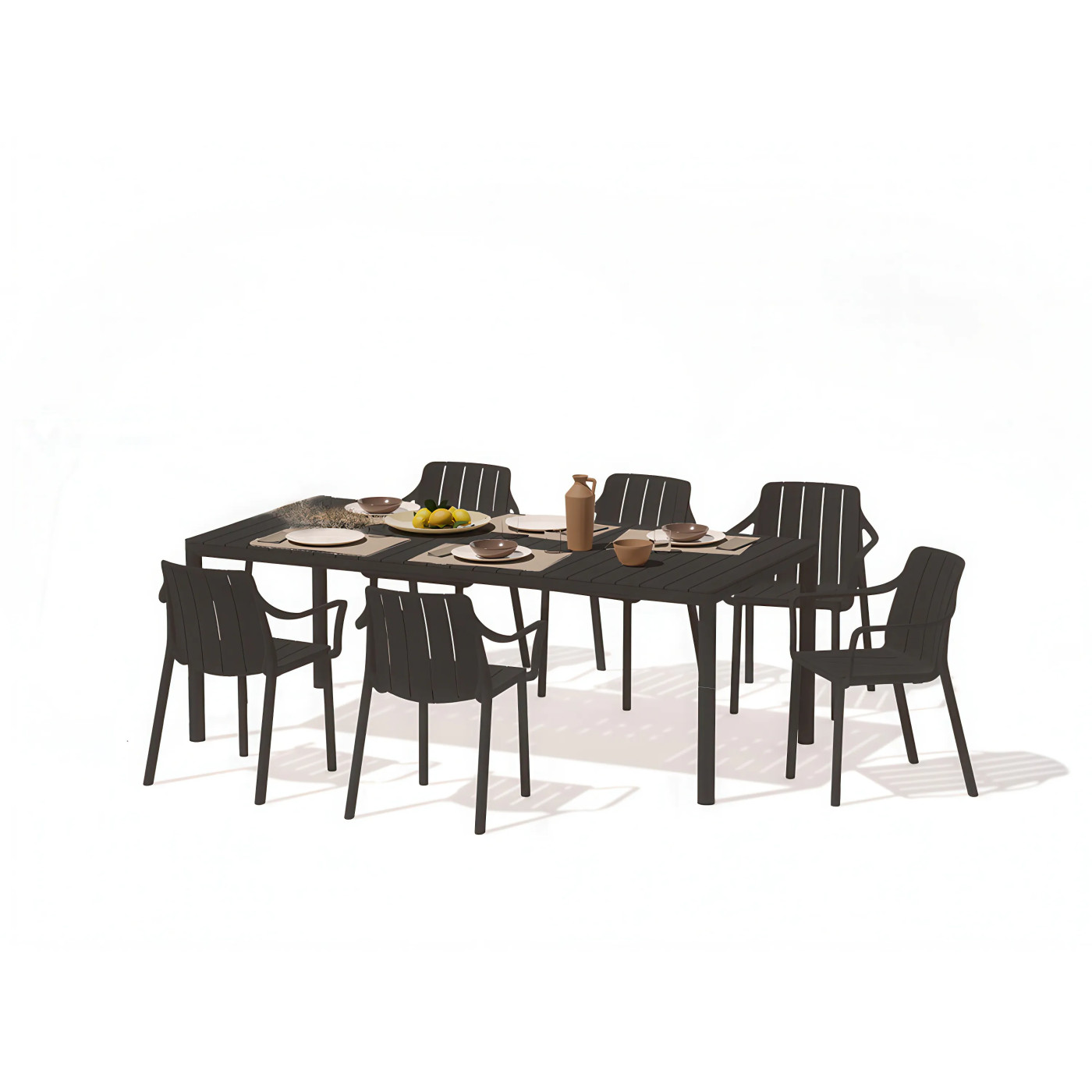 TIBERINA/TEVERE 147-211 6+1 ANTHRACITE SET