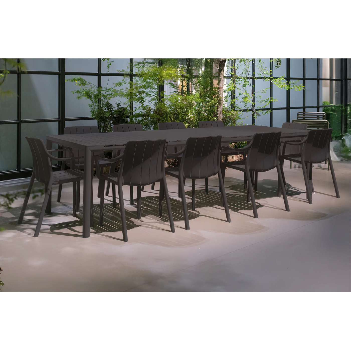 TIBERINA/TEVERE 210-275 10+1 ANTHRACITE SET