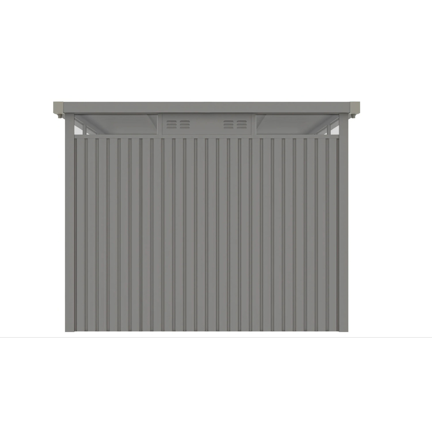 OTTAWA 10x10 METAL SHED GREY ALUMINIUM