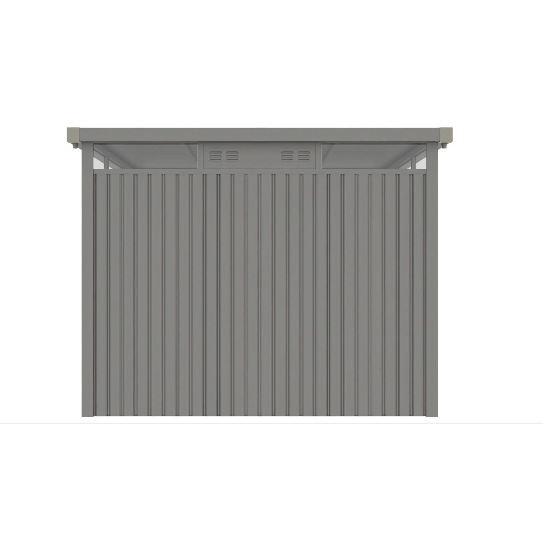 OTTAWA 10x10 METAL SHED GREY ALUMINIUM
