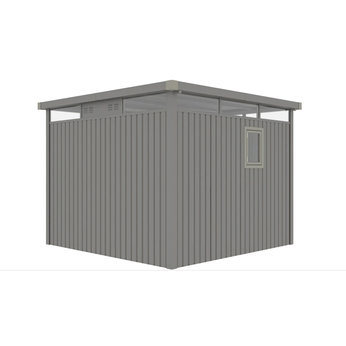 OTTAWA 10x10 DOMEK METALOWY GREY ALUMINIUM