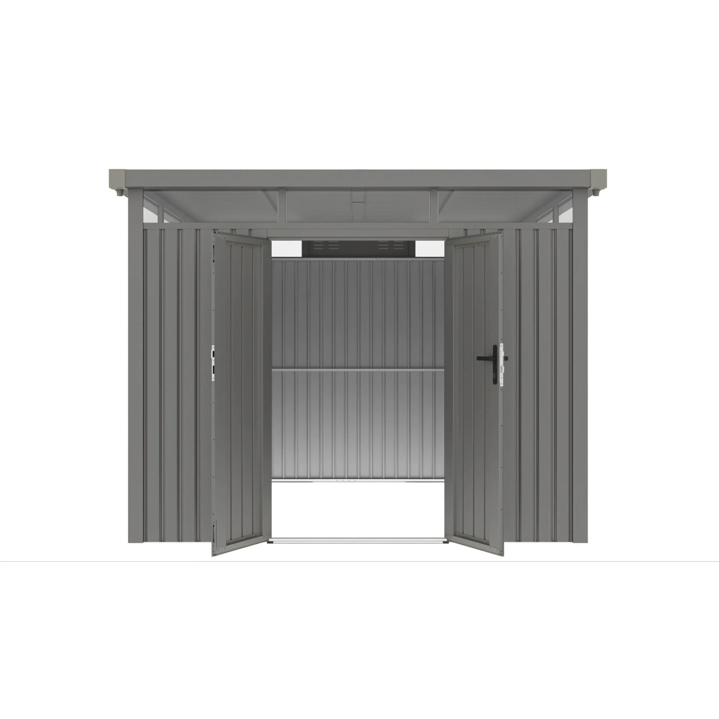 OTTAWA 10x10 METAL SHED GREY ALUMINIUM