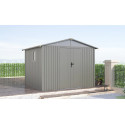 MICHIGAN 10x10 METAL SHED GREY ALUMINIUM