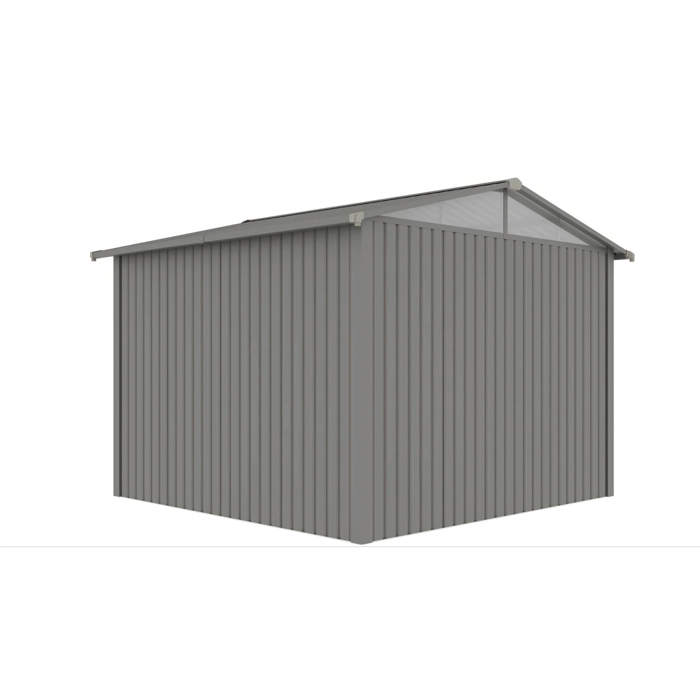 MICHIGAN 10x10 METAL SHED GREY ALUMINIUM