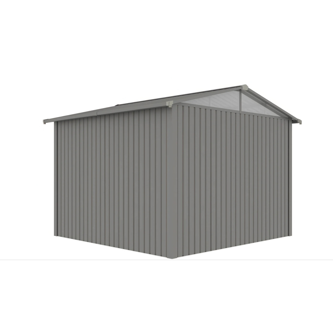 MICHIGAN 10x10 METAL SHED GREY ALUMINIUM