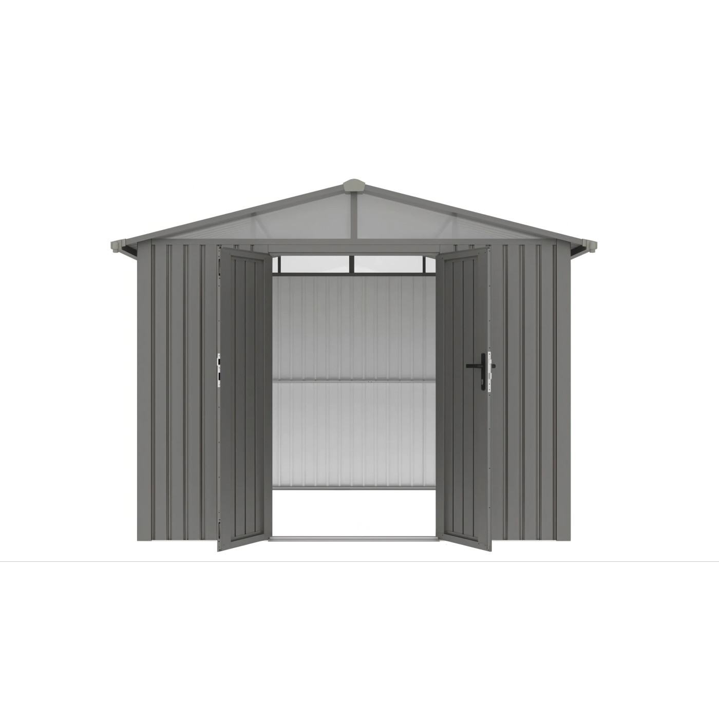MICHIGAN 10x10 DOMEK METALOWY GREY ALUMINIUM