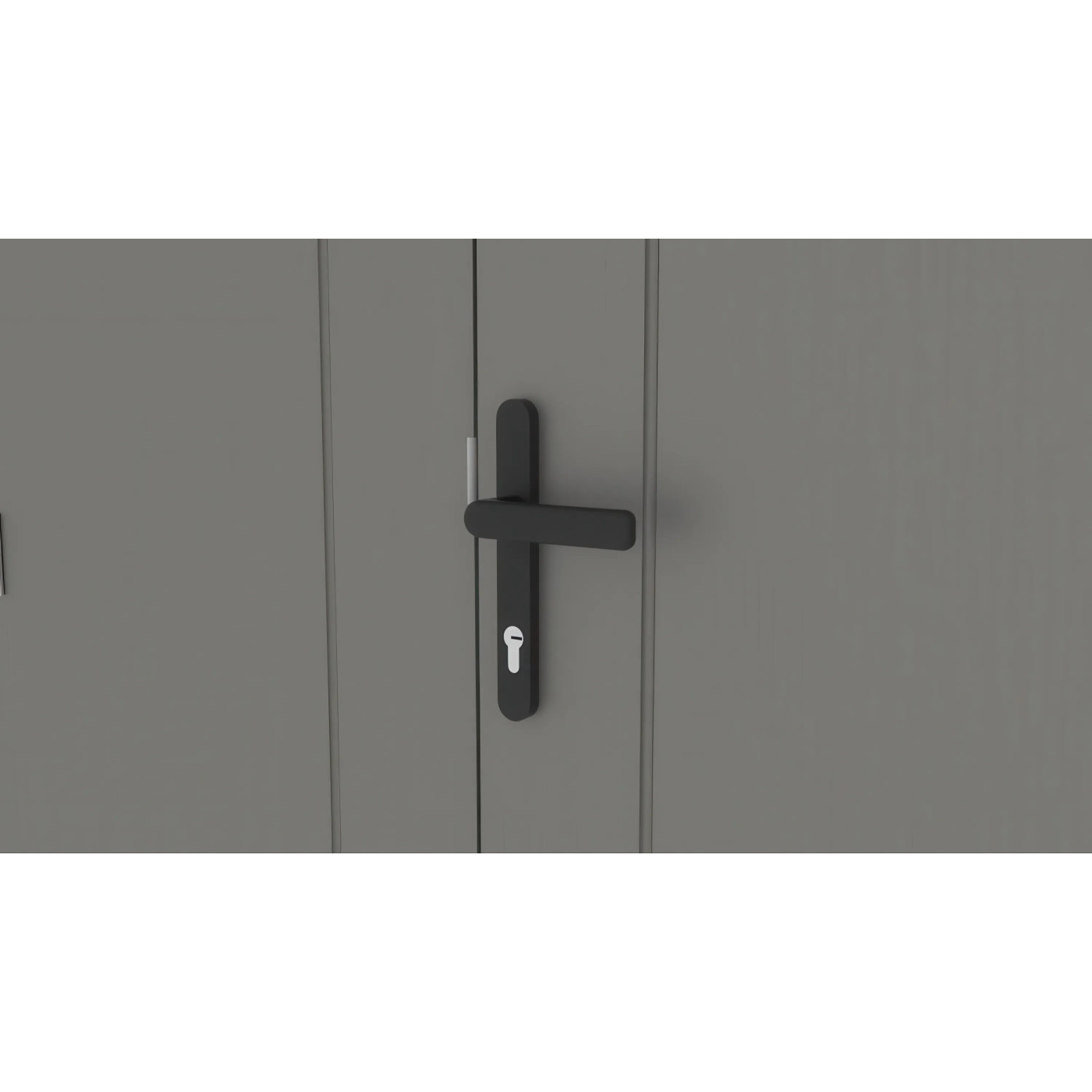 MICHIGAN 10x10 METAL SHED GREY ALUMINIUM