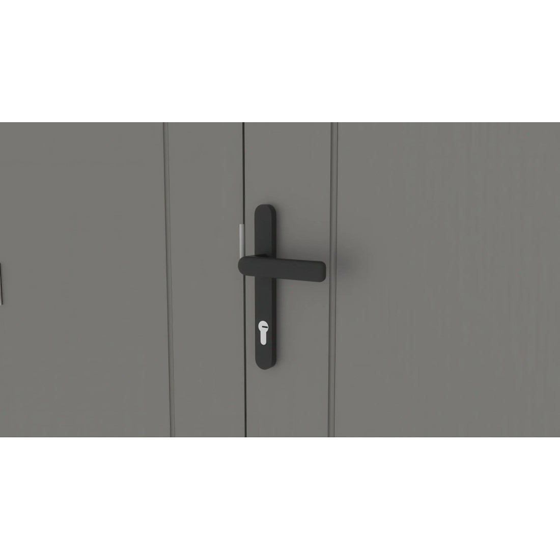 MICHIGAN 10x10 METAL SHED GREY ALUMINIUM