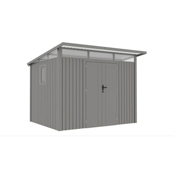 PORTLAND 9x8 DOMEK METALOWY GREY ALUMINIUM