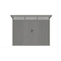 PORTLAND 9x8 METAL COTTAGE GREY ALUMINIUM