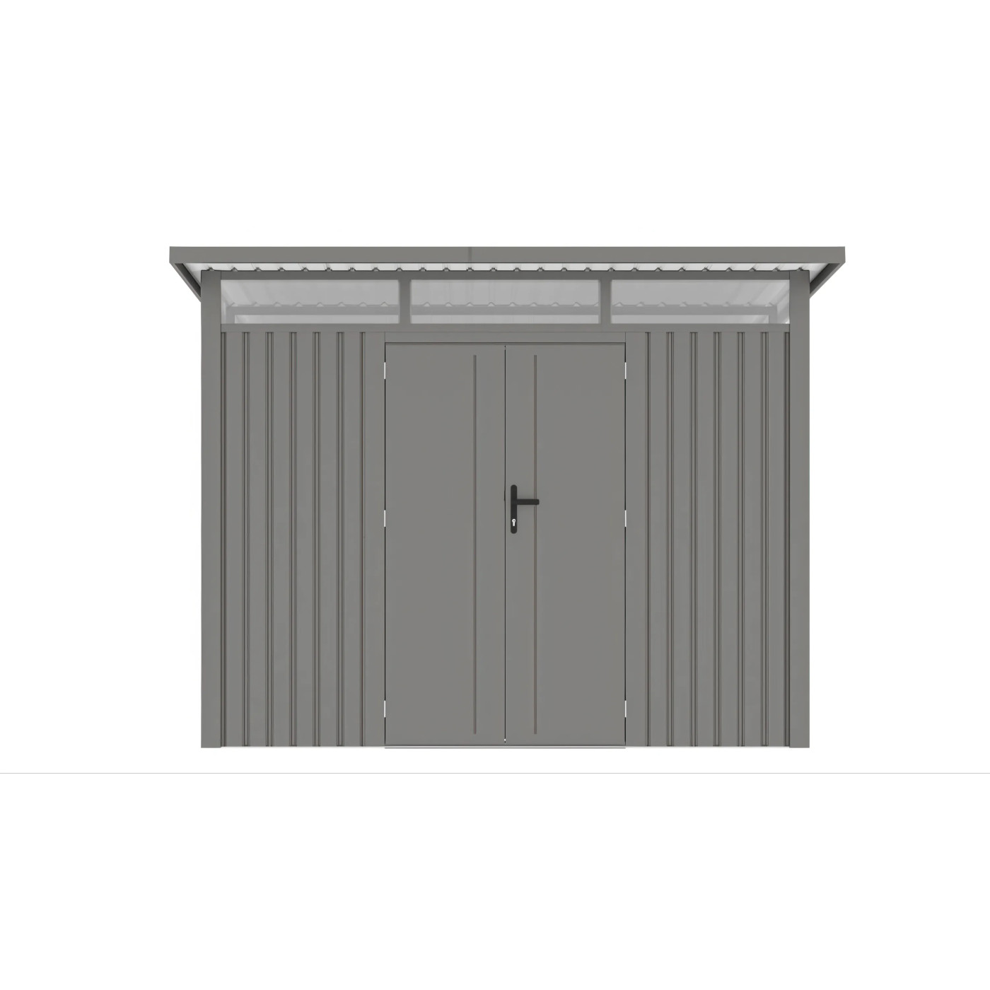 PORTLAND 9x8 DOMEK METALOWY GREY ALUMINIUM