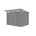 PORTLAND 9x8 DOMEK METALOWY GREY ALUMINIUM