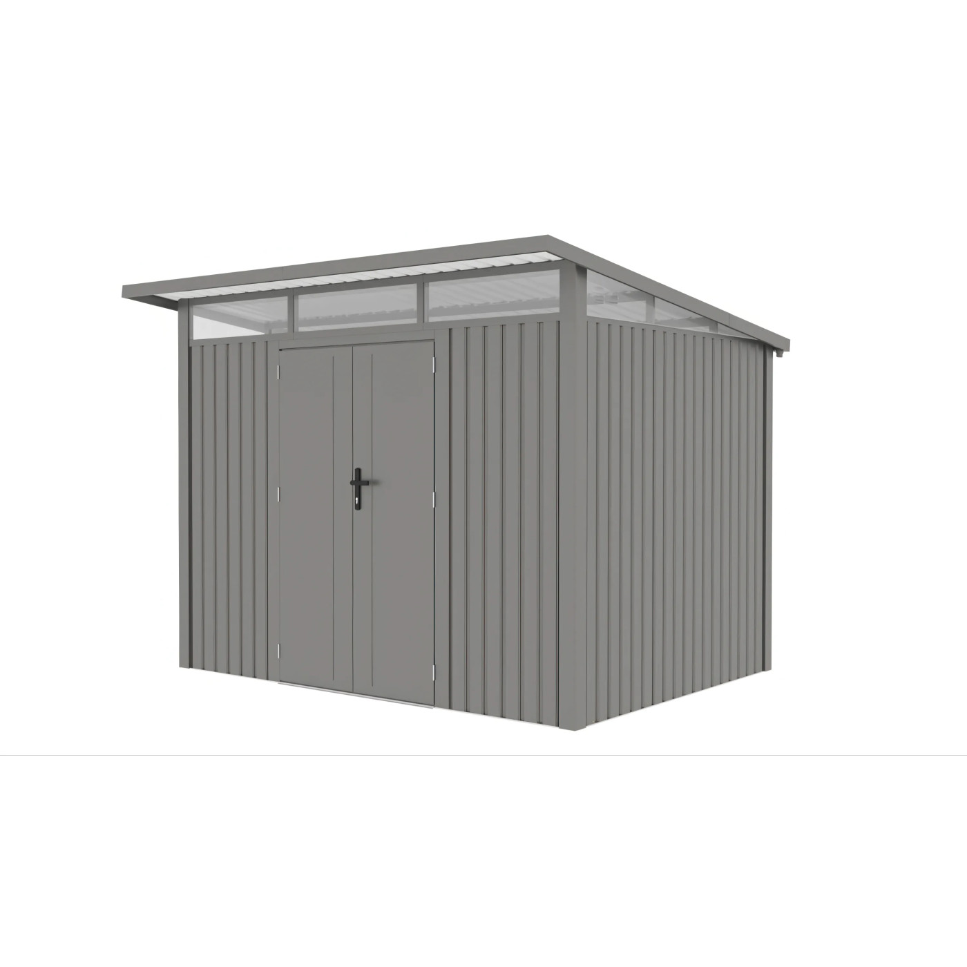 PORTLAND 9x8 DOMEK METALOWY GREY ALUMINIUM
