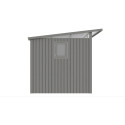 PORTLAND 9x8 METAL COTTAGE GREY ALUMINIUM