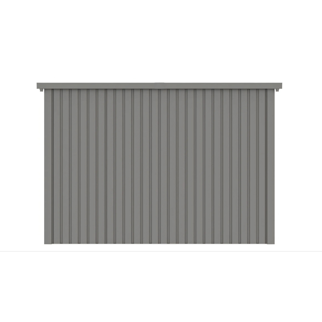 PORTLAND 9x8 METAL COTTAGE GREY ALUMINIUM