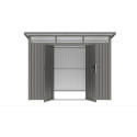 PORTLAND 9x8 DOMEK METALOWY GREY ALUMINIUM