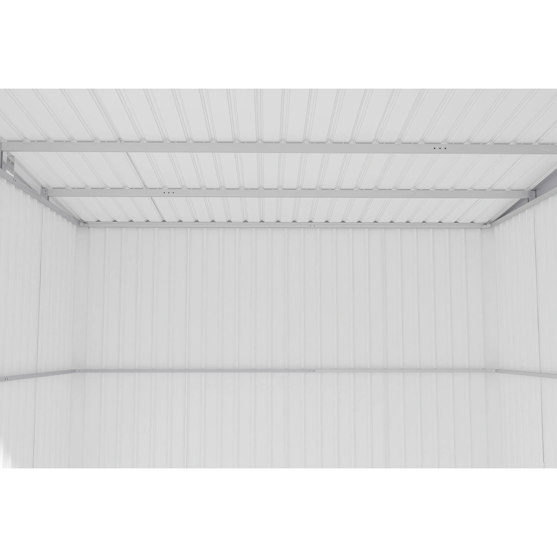 PORTLAND 9x8 METAL COTTAGE GREY ALUMINIUM