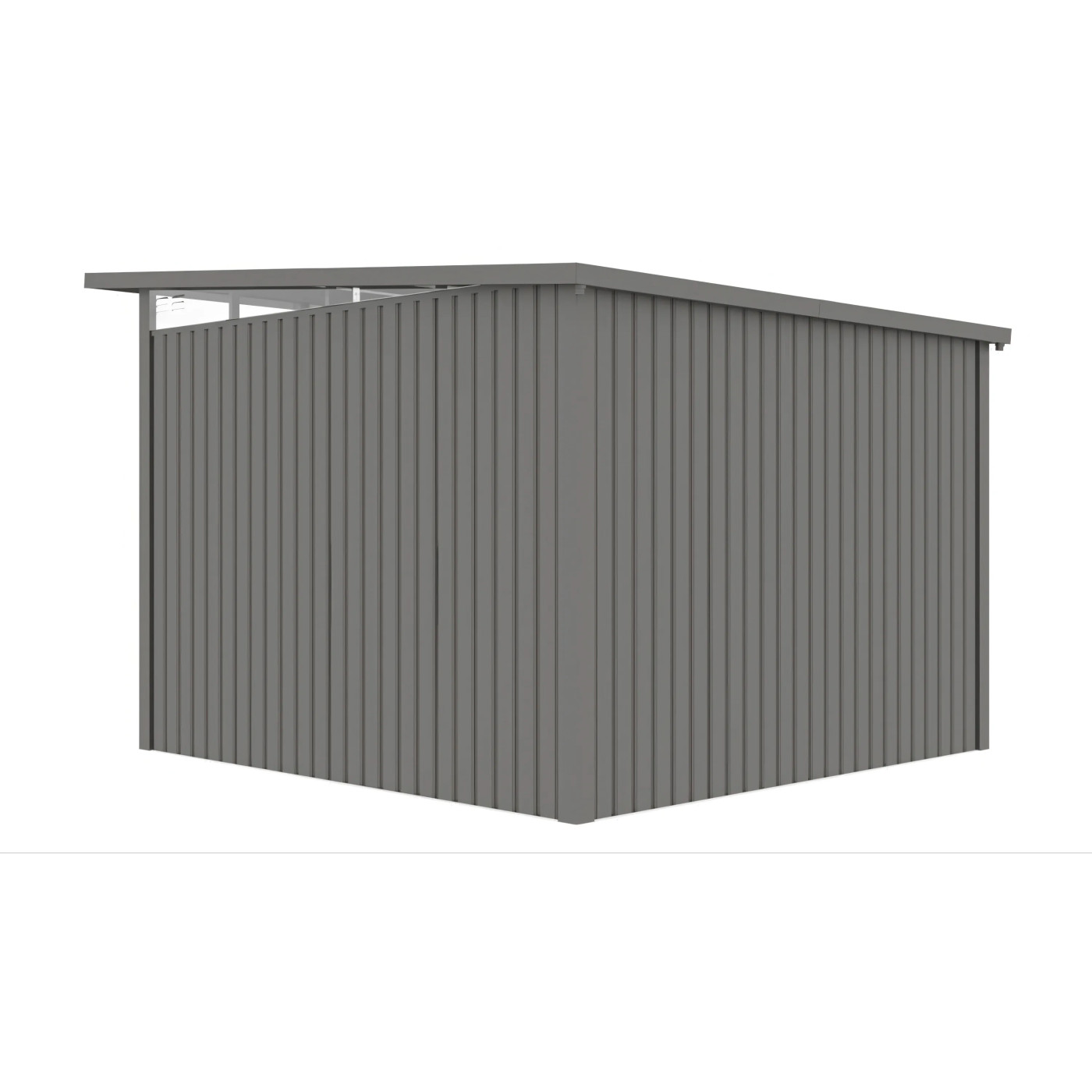 PORTLAND 9x10 DOMEK METALOWY GREY ALUMINIUM