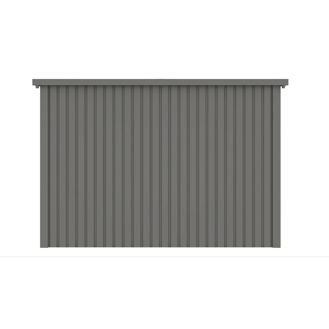 PORTLAND 9x10 METAL SHED GREY ALUMINIUM