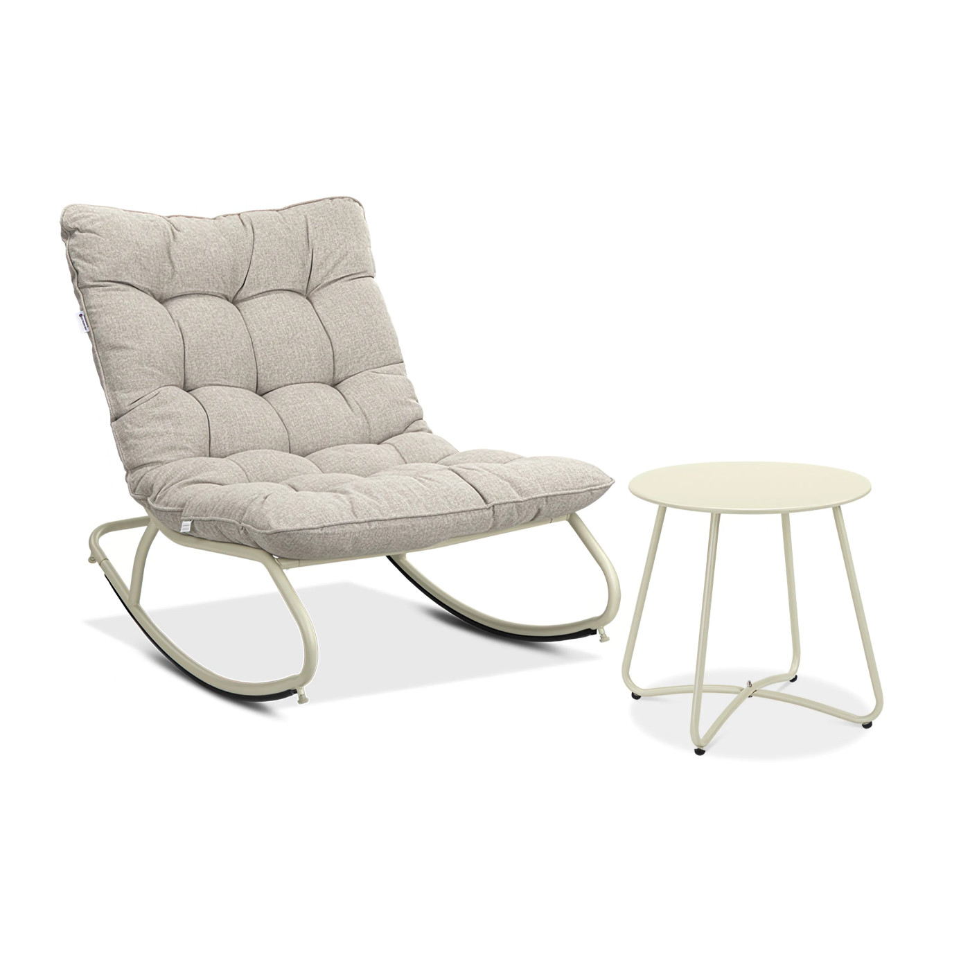 AGAVA+STOLIK ART ZESTAW LIGHT BEIGE