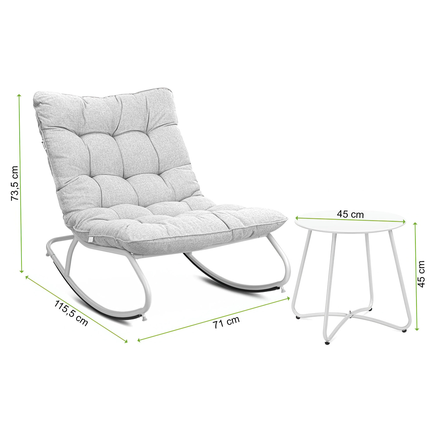 AGAVA+STOLIK ART ZESTAW LIGHT BEIGE