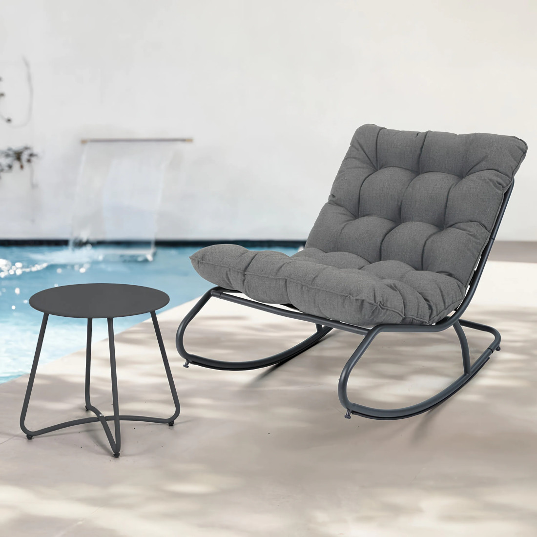 AGAVA+STOLIK ART ZESTAW DARK GREY