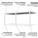 ELEGANCE WALL AUTOMATIC+LED 3x6 PERGOLA TARASOWA WHITE