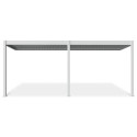 ELEGANCE WALL AUTOMATIC+LED 3x6 PERGOLA TARASOWA WHITE