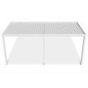 ELEGANCE WALL AUTOMATIC+LED 3x6 PERGOLA TARASOWA WHITE