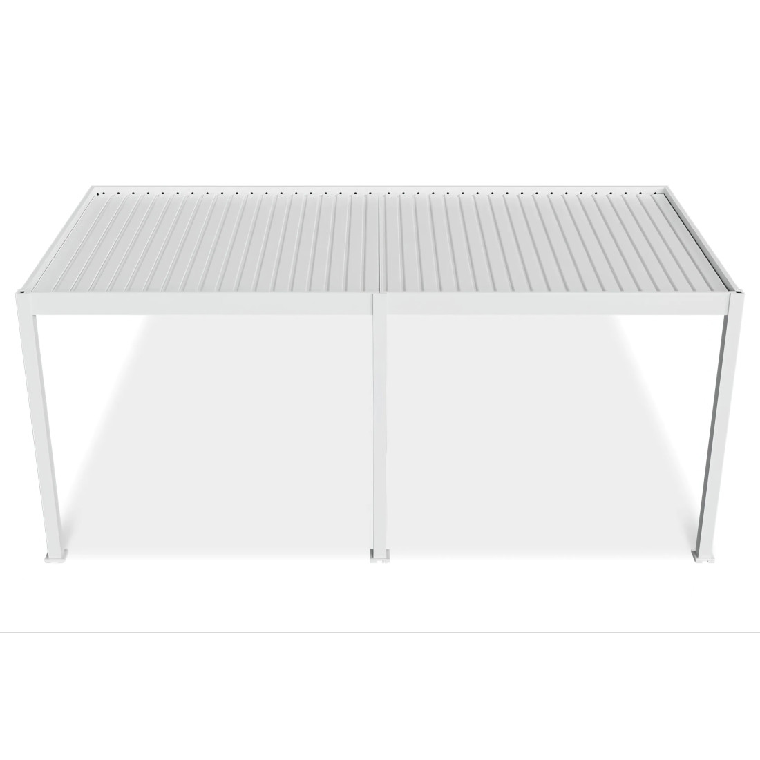 ELEGANCE WALL AUTOMATIC+LED 3x6 PERGOLA TARASOWA WHITE