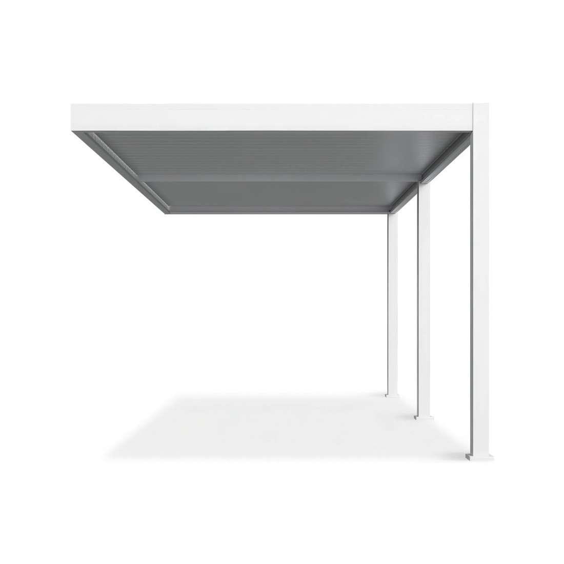 ELEGANCE WALL AUTOMATIC+LED 3x6 PERGOLA TARASOWA WHITE