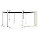 DELUXE 3.6x6 PERGOLA TARASOWA WHITE