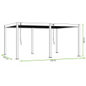 DELUXE 3.6x7.2 TERRACE PERGOLA WHITE